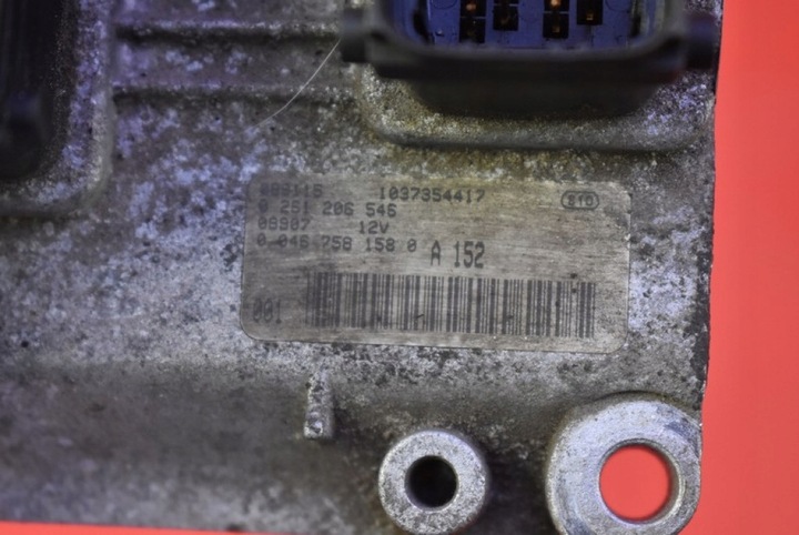 фото №7, Блок управления компьютер двигателя 0261206546 fiat punto 2 ii 1.2 16v 80 km 99-03