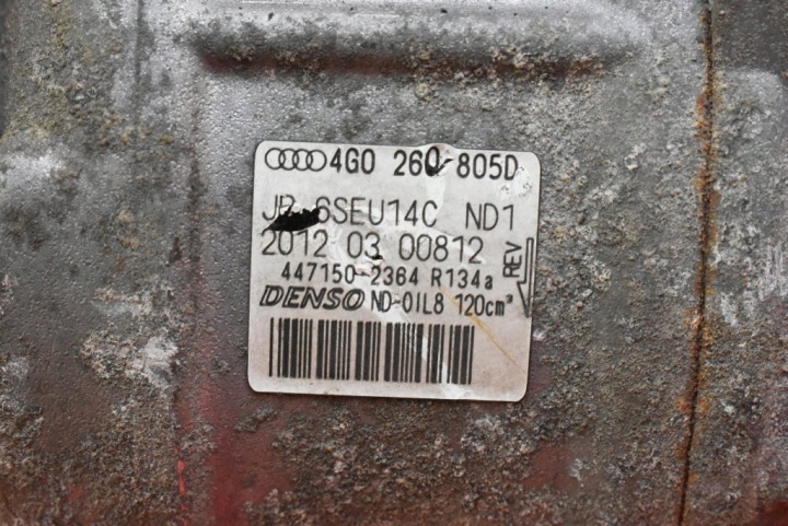 фото №6, Компресор насос кондиціонера 4g0260805d audi a6 c7 2.0 tdi 177 km 10-14