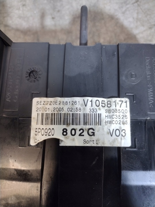 фото №9, Спидометр 5p0920802g seat toledo iii