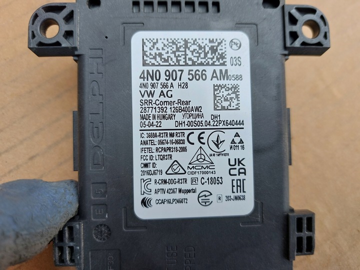 фото №6, Радар асистент зміни ременя руху сторона асистент 4n0907566am cayenne 9y0 22r