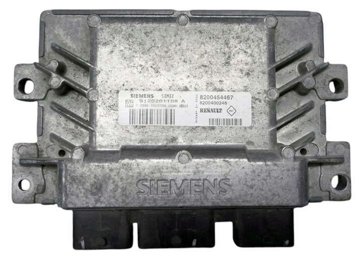 фото №1, Блок управления двигателя renault clio 1.2b s120201108a 8200454467 + программирование