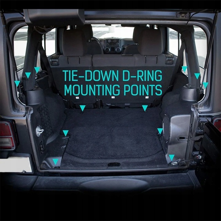 фото №5, 12x tie-down d-ringi для jeep wrangler jl jt jk tj yj lj 1995-2020