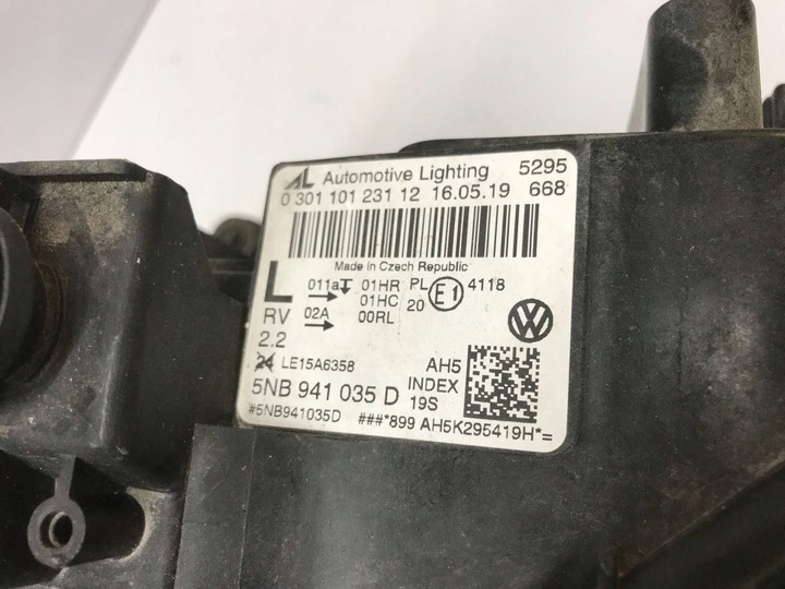 фото №13, Лампа левая перед передняя volkswagen vw tiguan ii 2 полный led 5nb941035d