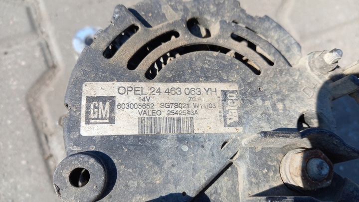 фото №6, Генератор opel astra g 1.6b 24 463 063 yh