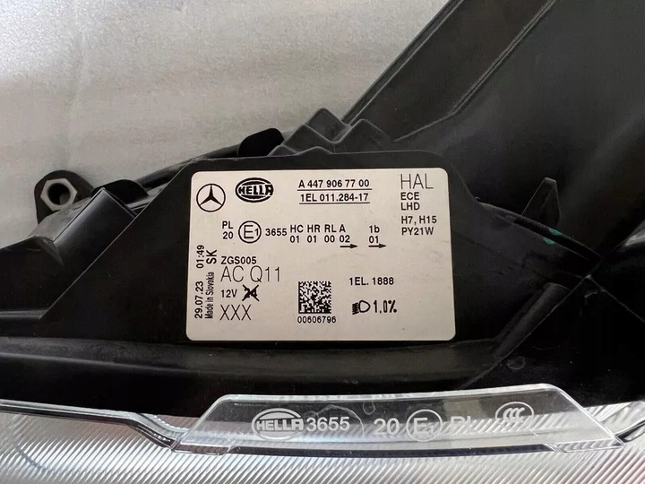 фото №14, Mercedes benz w447/w448 v-class/vito фары + света задние набор