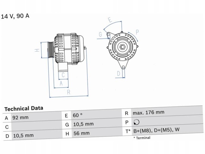фото №2, Генератор mercedes t1 2.3 класс s w140 3.2 3.4