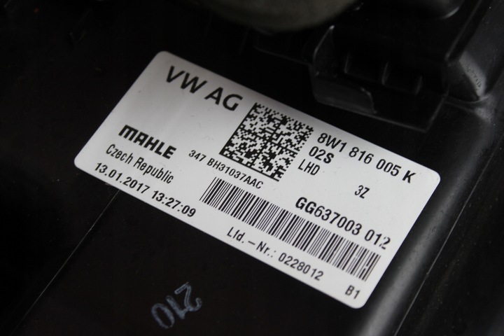 фото №9, Обігрівач комплектна audi rs5 f5 8w