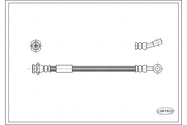 фото №1, Corteco 19034865 шланг тормозной гибкий