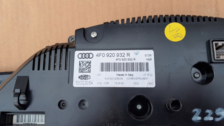 фото №13, Спидометр цветной acc приборы европа audi a6 c6 рестайлинг бензин - 4f0920932r