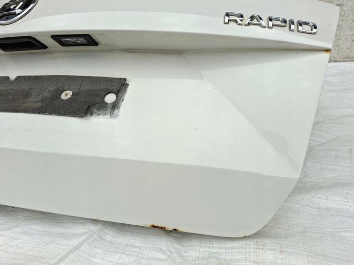 фото №14, Skoda rapid 2018 задня кришка багажника біла lf9e з скло