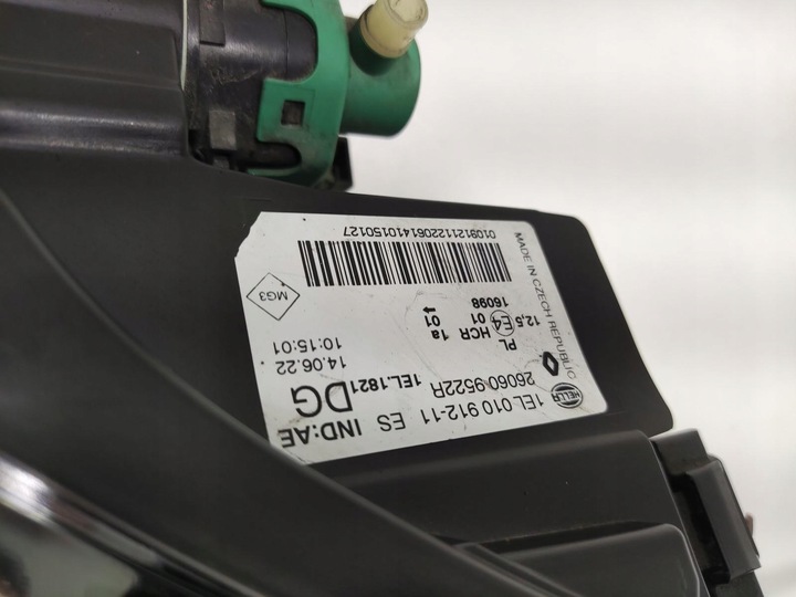 фото №10, Лампа ліва перед передня renault zoe i 2013-2019 260609522r європа