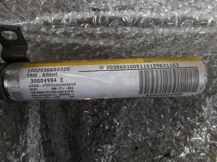 фото №6, Mercedes c клас w203 sedan шторка повітряна подушка безпеки ліва бокова