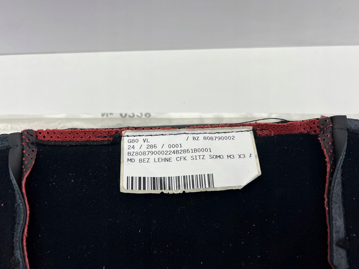 фото №5, Bmw m3 g80 обшивка сидіння оббивка шкіра m карбон нове oem 19-