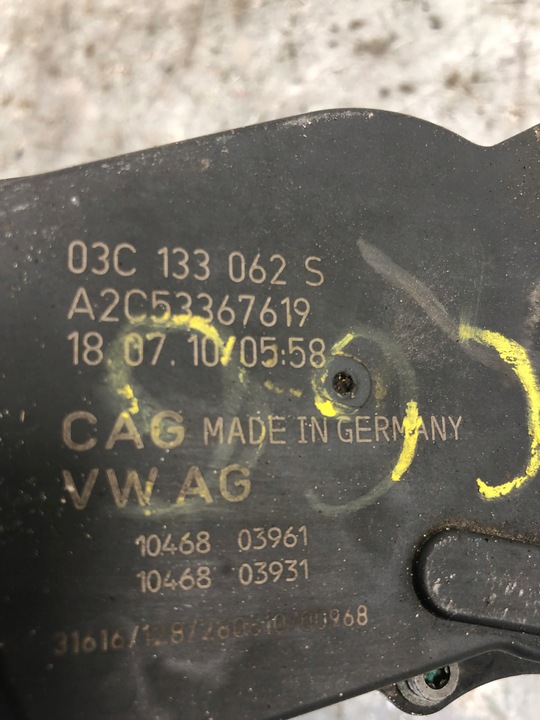фото №6, Дроссельная заслонка 1.4 cgg vw skoda audi 03c133062s