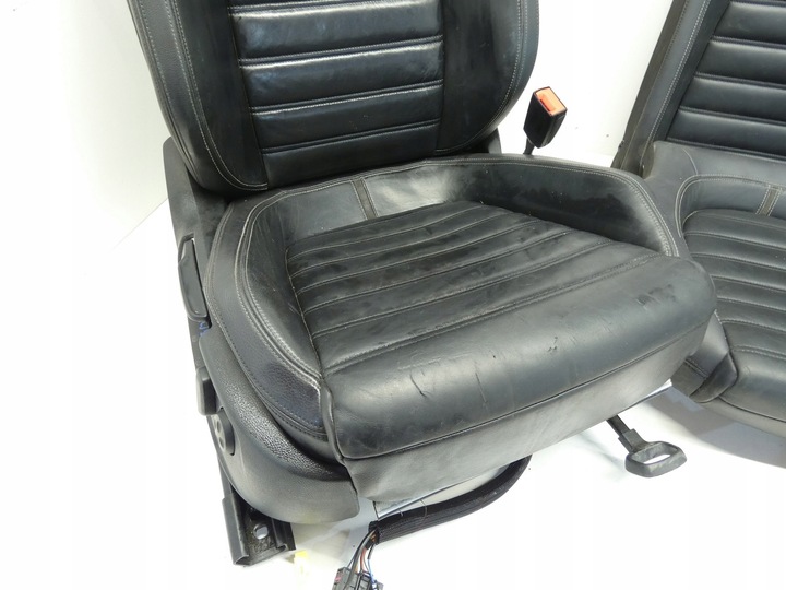 фото №11, Kpl сидений сиденья перед диван зад vw passat cc кожаные чёрные