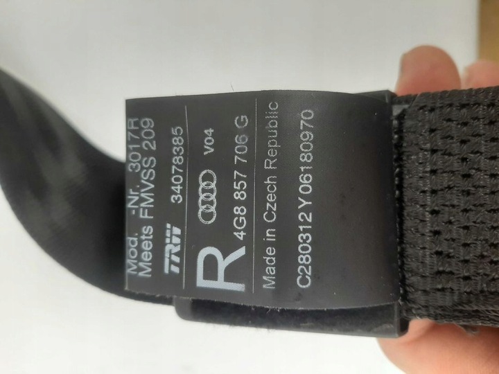 фото №5, Pas безопасности правые перед доводчик audi a6 c7