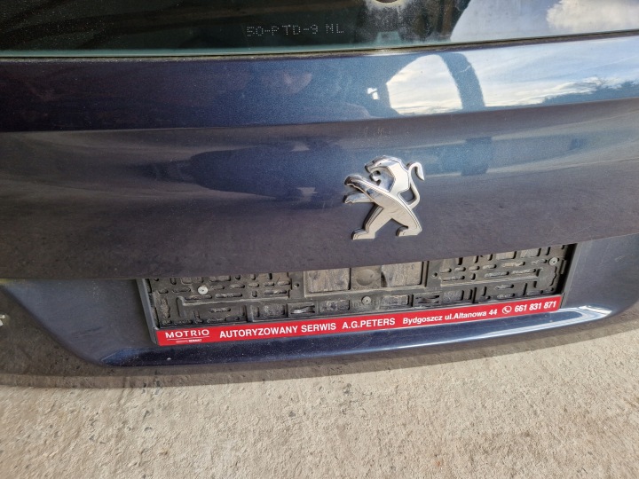 фото №6, Кришка багажника peugeot 508 i sw універсал kgnc