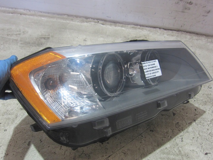 фото №11, Bmw x3 f25 лампа правая передняя ксенон ahl usa 7277004 управляемая 63117277004