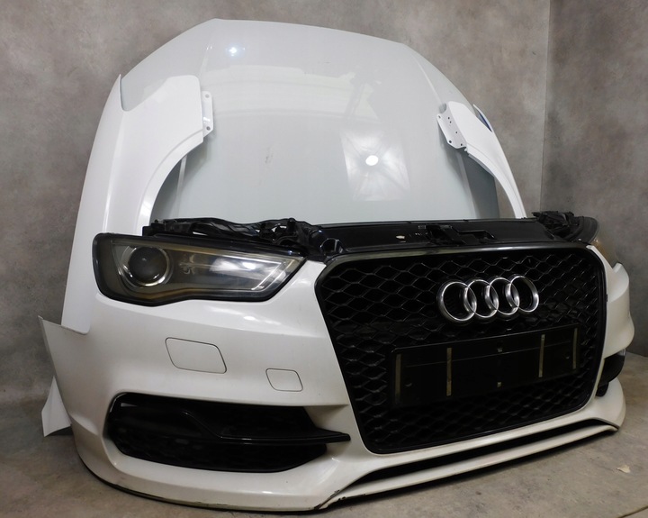 фото №5, Audi a3 s3 8v 8v5 s line sedan комплектный перед бампер лампы капот pas ксенон