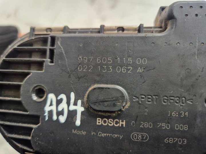 фото №5, Дроссельная заслонка 022133062af porsche cayenne i 911 997 3.2 v6