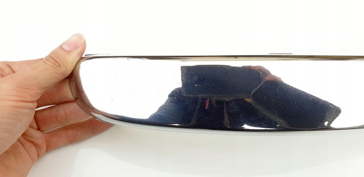 фото №8, Fiat 500 планка накладка хром бампера бампер перед передня права