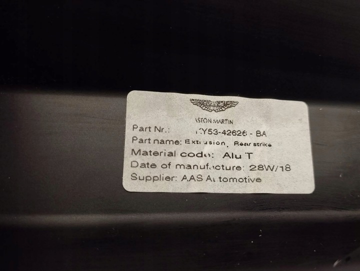 фото №6, Aston martin db11 2019 другой элементы туннеля среднего ky5342626ba