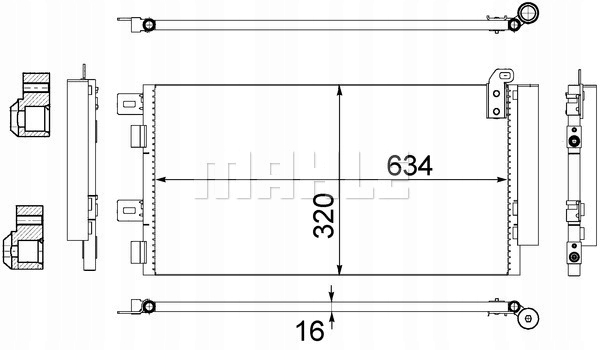 фото №11, Mahle оригинал ac 312 001s конденсатор, кондиционер