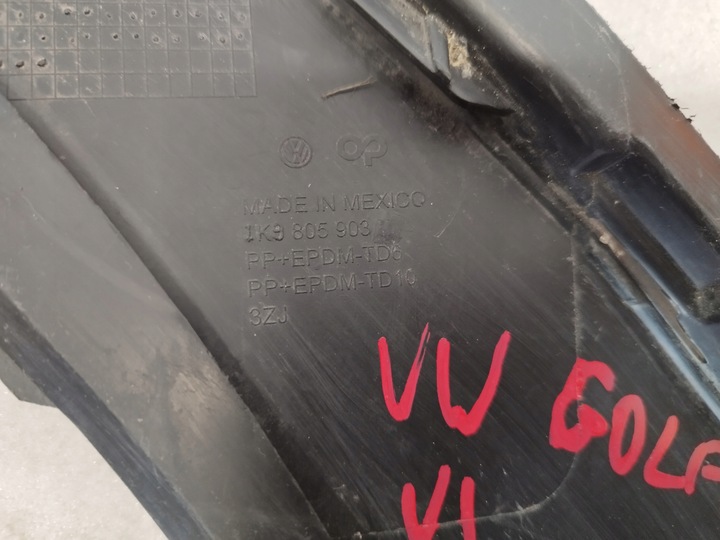 фото №16, Vw golf vi спойлер накладка бампера перед 1k9805903