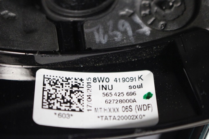 фото №7, Audi a4 a5 кермо передачі з підігрівом 8w0419091k колір: inu - чорний 8w0