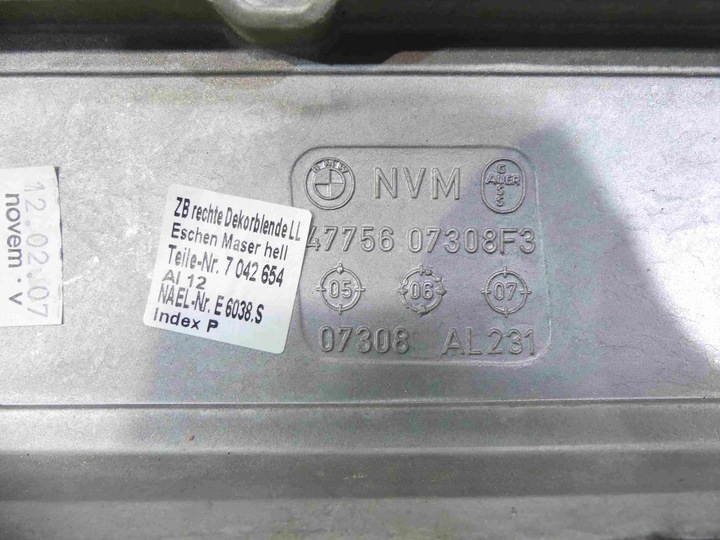 фото №8, Планка планки декоры dekor панели bmw e65 eu