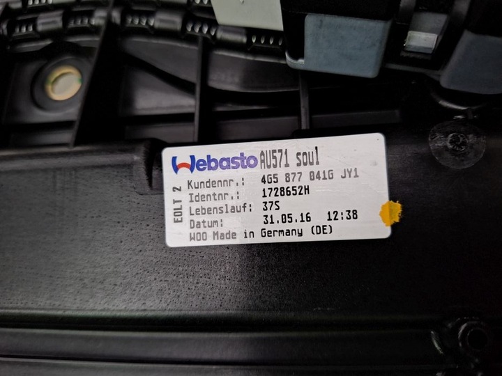 фото №10, Audi a6 4g c7 sedan рестайлинг 2015-2018 люк ролета 4g5877041g