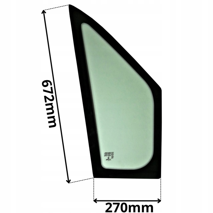 фото №1, Скло бокова права citroen jumper ii 2 трикутник 06- 5130