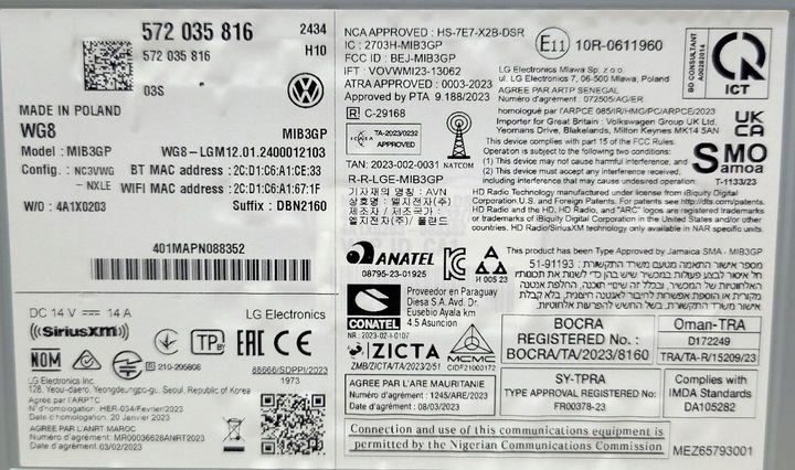 фото №12, Навигация mib3 vw tiguan iii ct1 571 572035816