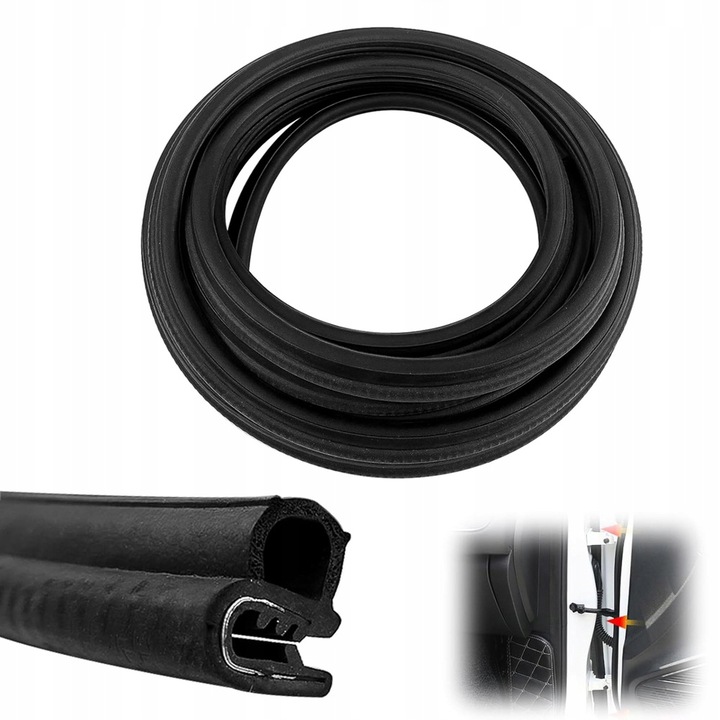 фото №11, Захист краю двері автомобільних прокладка стрічка samoprzylepna 6m