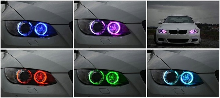 фото №8, Лампочки кільця marker led rgbw wifi h8 bmw e60 e61 e70 e71 e90 e91 x5 x6 f01