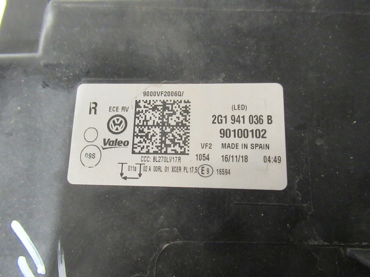 фото №13, Vw polo 6 vi 17- 2g повний led лампа права 2g1941036b