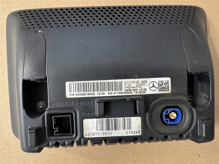 фото №7, Екран дисплей радіо a2469001206 mercedes a-klasse w176 w 176 12-18r