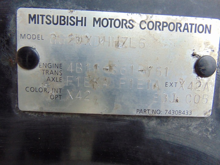 фото №14, Капот крышка двигателя mitsubishi outlander iii x42 чёрная демонтаж