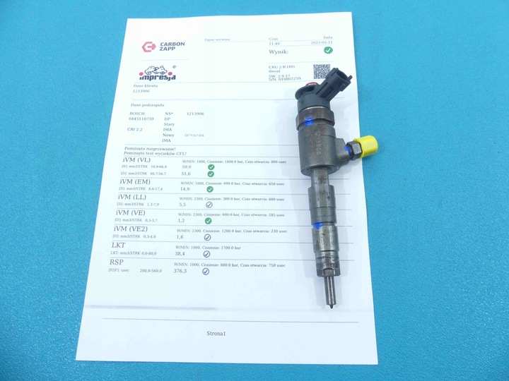 фото №1, Протестований інжектор citroen berlingo ii 0445110739 1.6 hdi