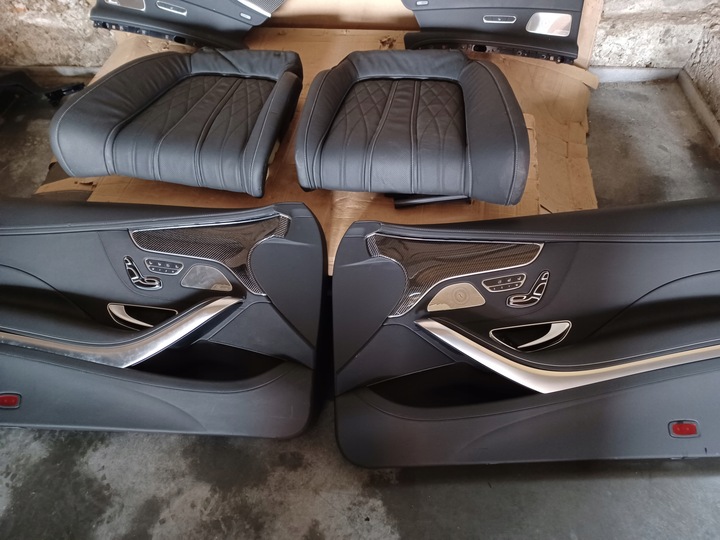 фото №7, Mercedes s клас w217 6.3s amg сидіння обшивки засіб салон