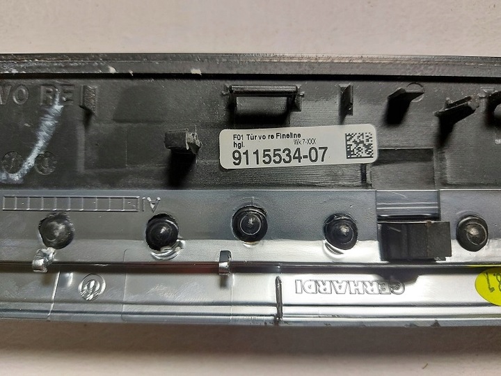 фото №6, Планка декоративная дверь правый перед bmw f01 fineline