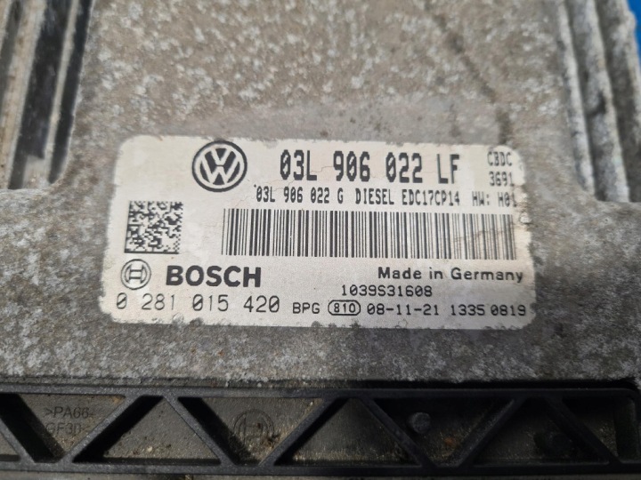 фото №6, Volkswagen golf vi блок керування двигуном (ecu) 03l906022lf clca, cbdc