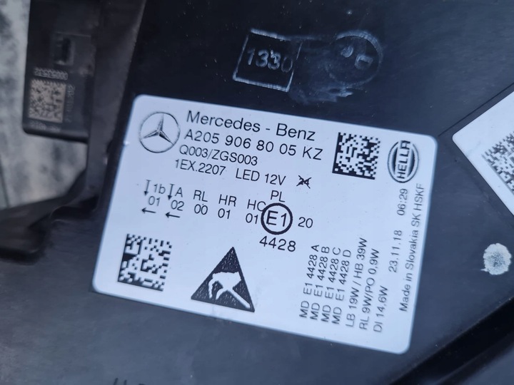 фото №16, Mercedes c клас w205 205 рестайлінг повний led performance a2059067905 a2059068005