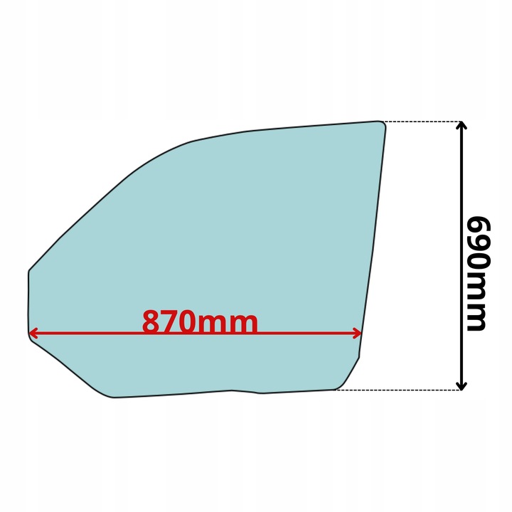 фото №1, Скло опускна двері ліва vw transporter t5 03- 0594