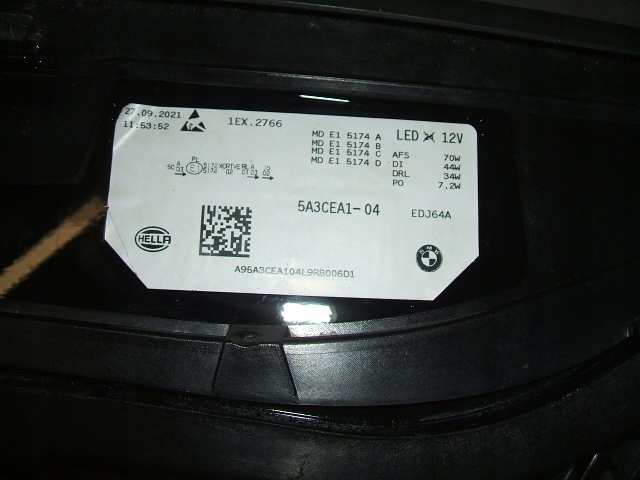 фото №12, Bmw ix ix20 i20 ix2 ix40 лампа ліва laser повний led 5a3cea1-04