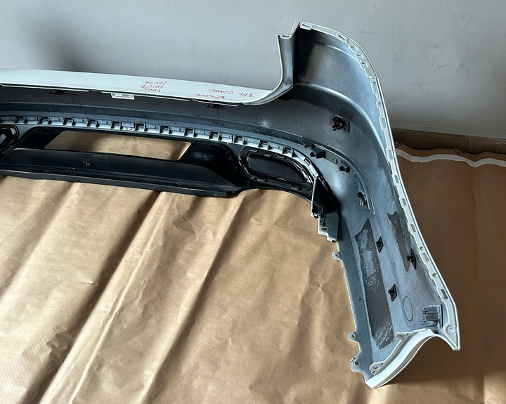 фото №14, Vw golf 7 рестайлінг 2017-2020 бампер зад універсал r-line pure білий lc9a