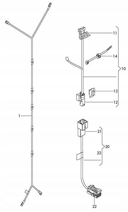 фото №8, Джгут провід колонки audi a8 d4 4h0971516a