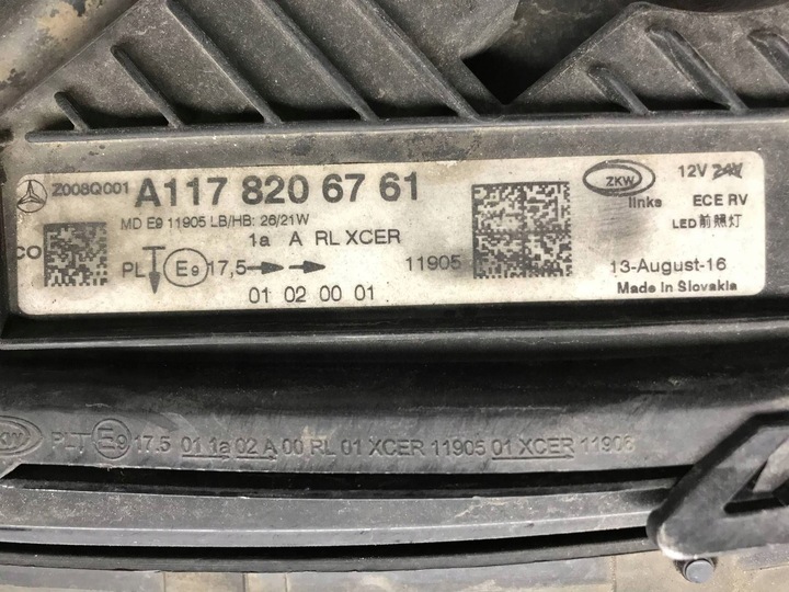 фото №16, Лампа ліва фара лівий повний led mercedes cla 117 рестайлінг 15- a1178206761