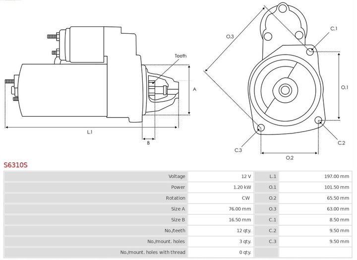 фото №10, Стартер ford f150 as-pl s6310s