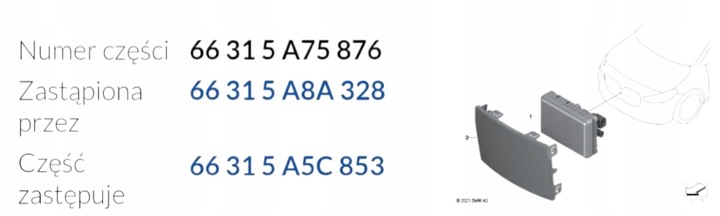 фото №12, Радар дистроник датчик acc adc bmw 7 x5 x6 x7 x1 66315a75876-01 5a75876-01